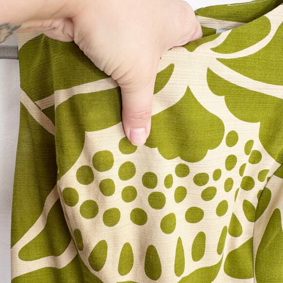 Tabitha Anthropologie Florida Room Green Patterned Retro Style Dress 2 Pencil - Picture 6 of 13